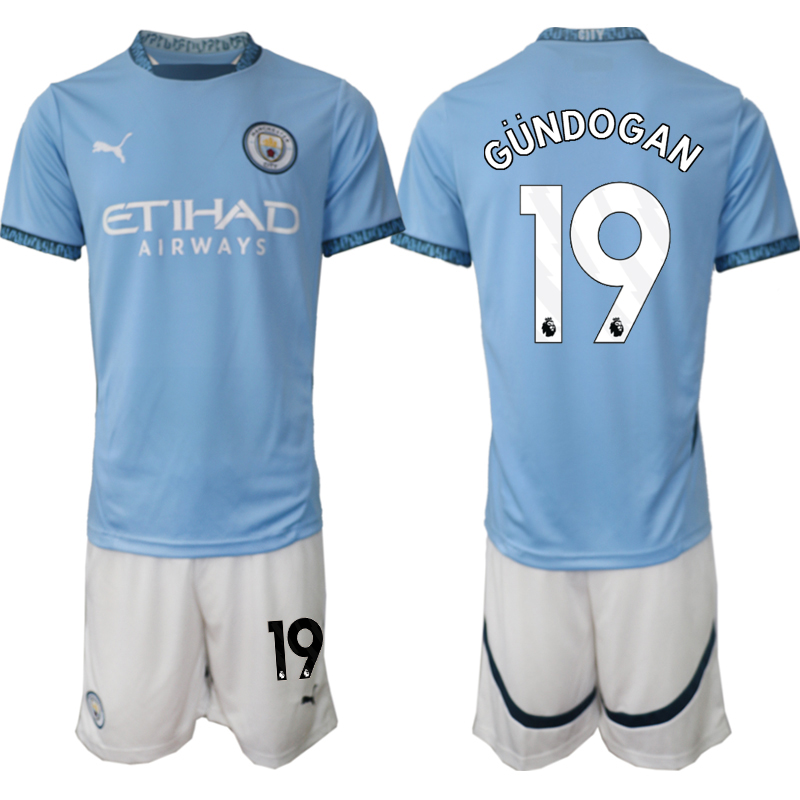 Men 2024-2025 Club Manchester City home blue #19 Soccer Jerseys->indianapolis colts->NFL Jersey